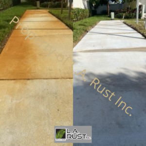Sidewalk Rust - Before & After