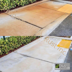 Sidewalk Rust - Before & After